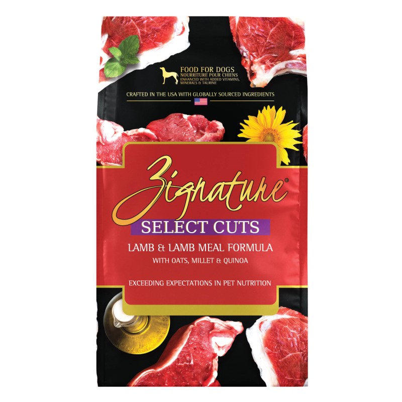 Zignature Select Cuts Dry Dog Food – Limited Ingredient Wholesome Grains - Lamb & Lamb Meal Formula