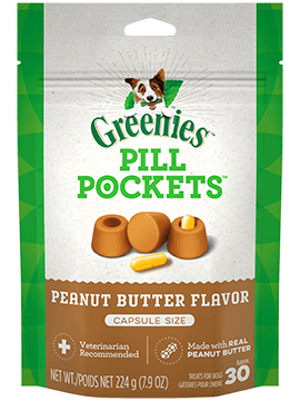 Greenies Dog Treats - Capsule Pill Pockets - Peanut Butter