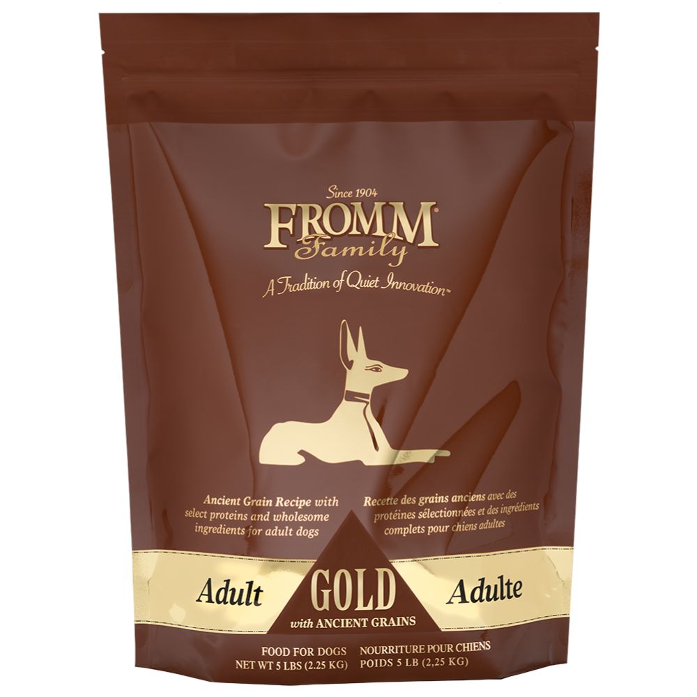 Fromm Gold Ancient Grains Adult Dry Dog Food – Supports Digestion, Lean Muscle & Complete Nutrition – 5 lbs Bag
