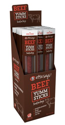 Etta Says! Yumm Stick Natural Beef Dog Training Treat - Single Protein, Made in the USA-Case of 24