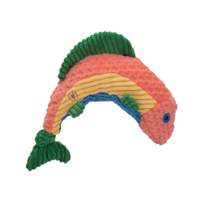 HuggleHounds Dog Toy - Rauccous Rainbow Trout Knottie