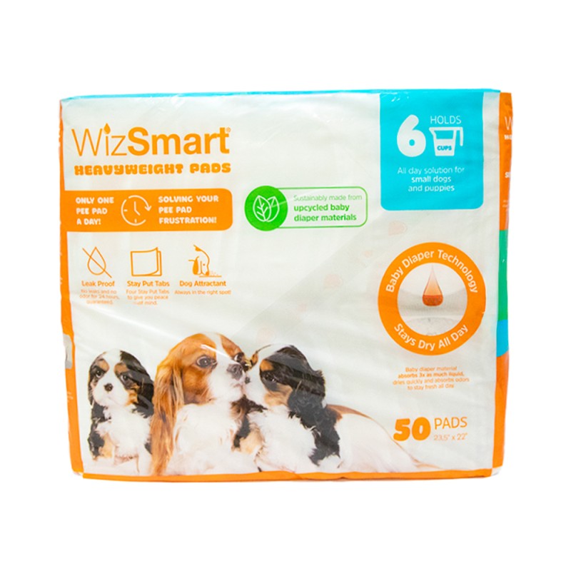 WizSmart Training Pads - All Day Dry 5 Cup Super