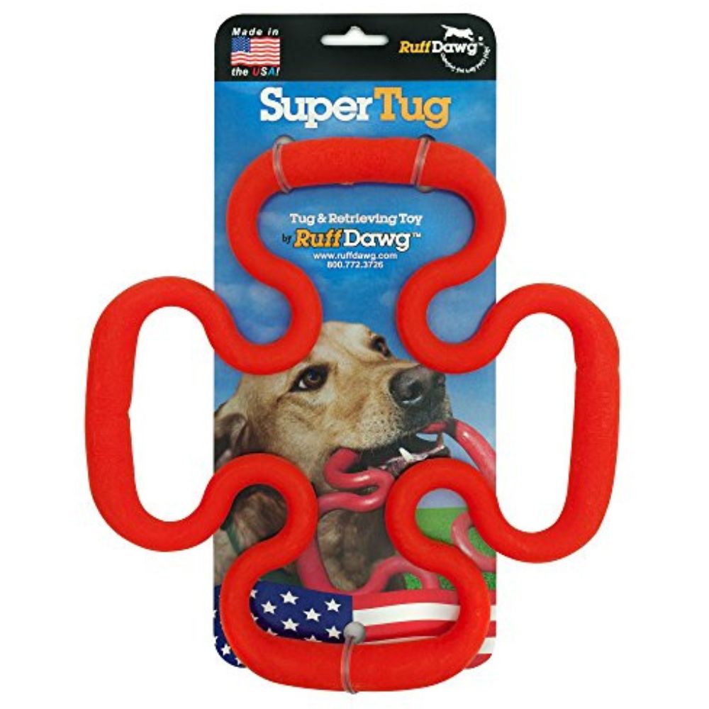 Ruff Dawg - Dog Toy - Stretchy Rubber for Tug,  Chase & Multi Dog Play - Super Tug