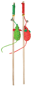 Patchwork Cat Toy - Holiday Wands Assorted