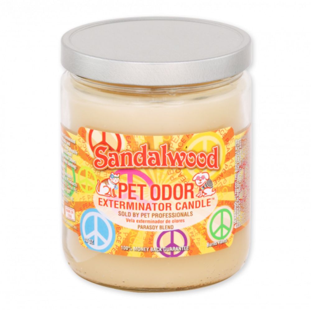 Specialty Pet 13oz Candle - Pet Odor Exterminator with Enzymes - Sandalwood Scent