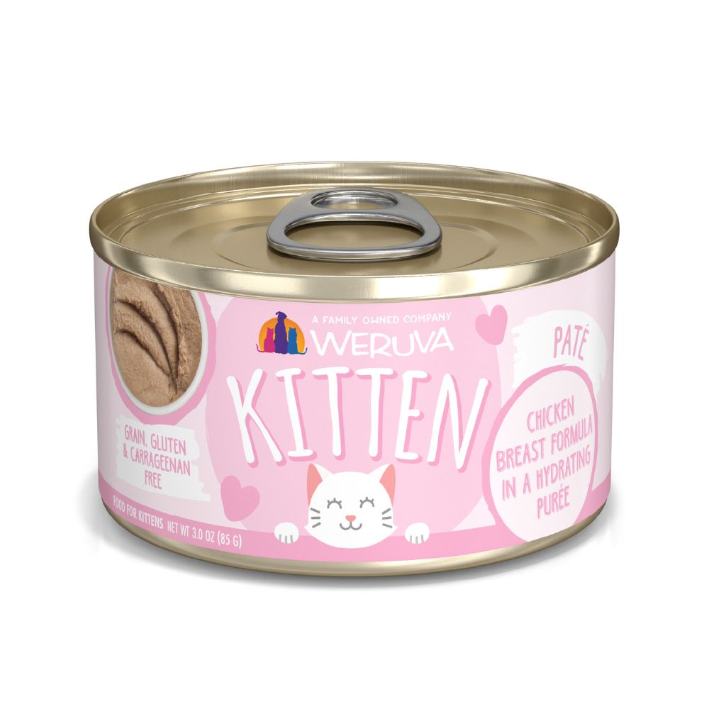 Weruva BFF Wet Kitten Food - Chicken Breast Formula in Puree-Case of 12