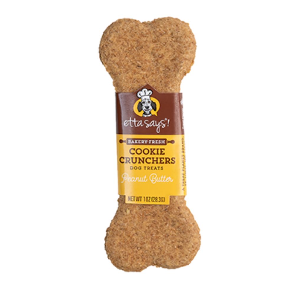 Etta Says - Crunchy Baked Natural Dog Treat - Corn & Soy Free - Peanut Butter Bone