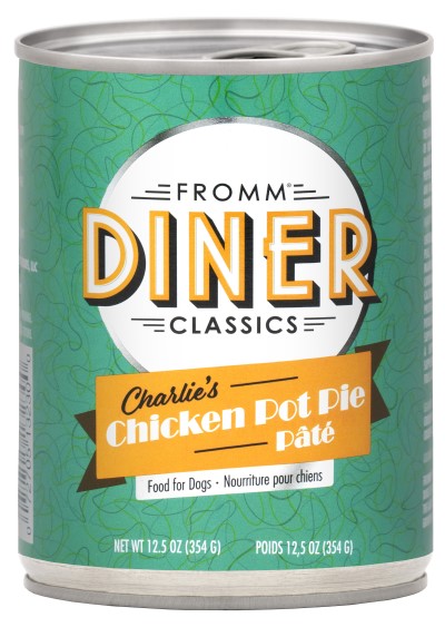 Fromm Wet Dog Food - Diner Charlie's Chicken Pot Pie Pate-Case of 12