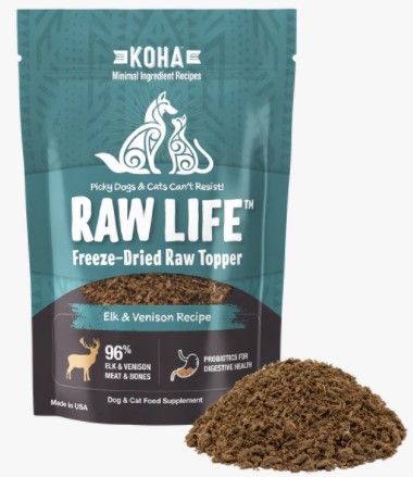 KOHA Raw Life Freeze Dried Raw Topper - Elk Venison
