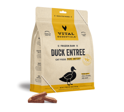 Vital Essentials Raw Cat Food - Duck Mini Patties