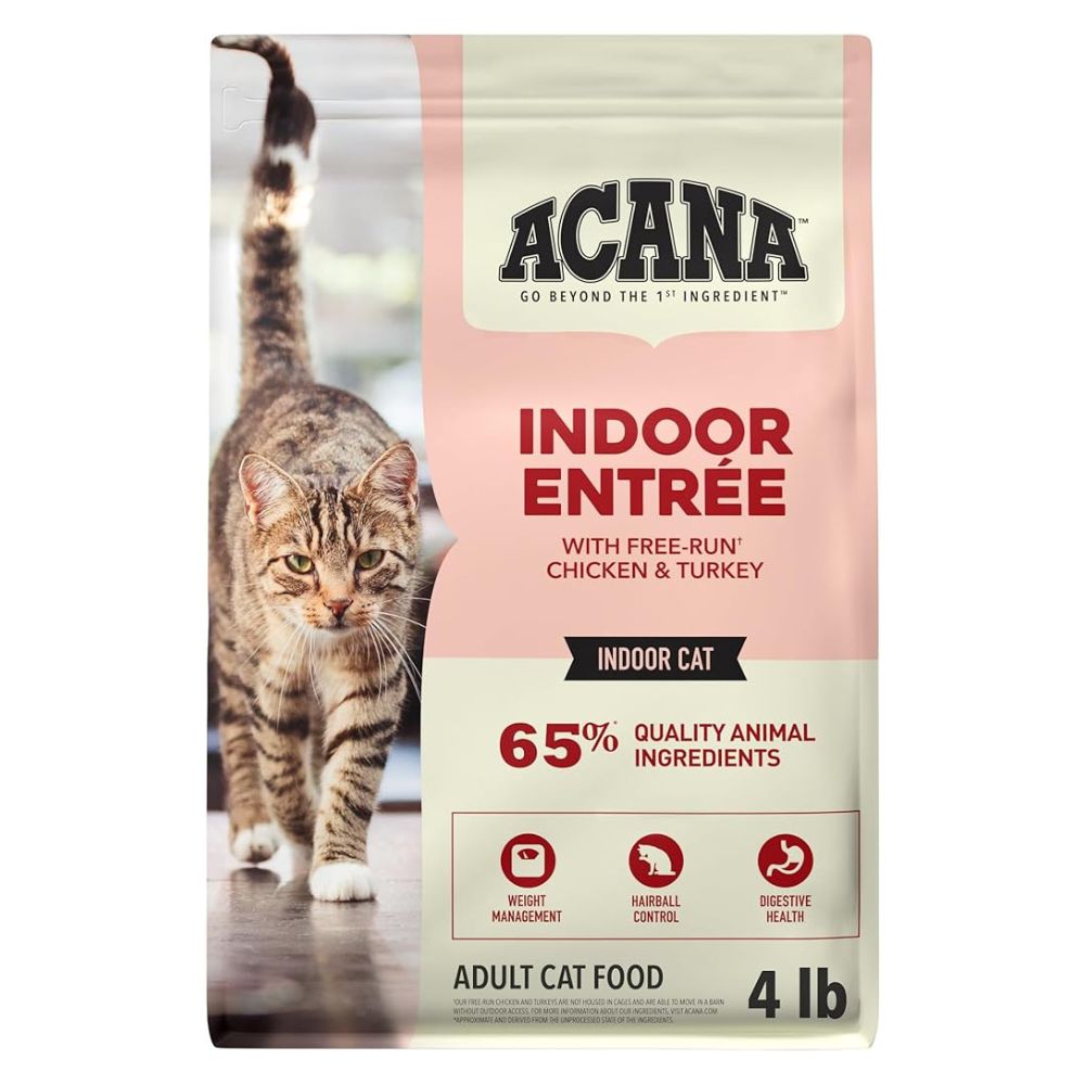 ACANA Dry Cat Food - Indoor Entree Recipe with Free Run Chicken & Turkey