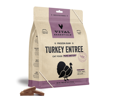 Vital Essentials - Raw Cat Food - Turkey Mini Patties