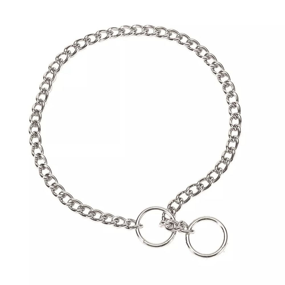Coastal Titan Chain Training Dog Collar - Safe & Durable Argon Welded Chrome Plated Steel for Maximum Strength
