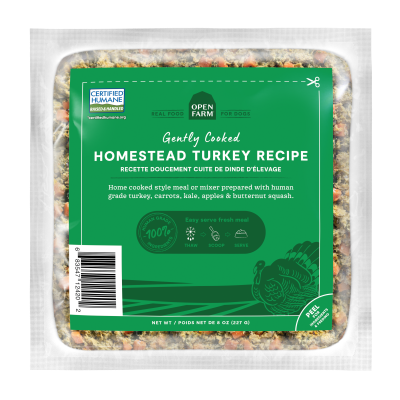 Open Farm - Frozen Dog Food - Gently Cooked Homestead Turkey
