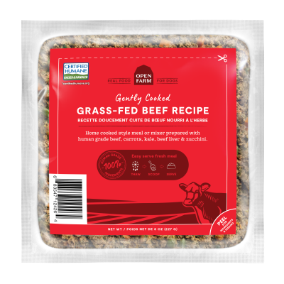 Open Farm Frozen Dog Food - Gently Cooked Grass-Fed Beef