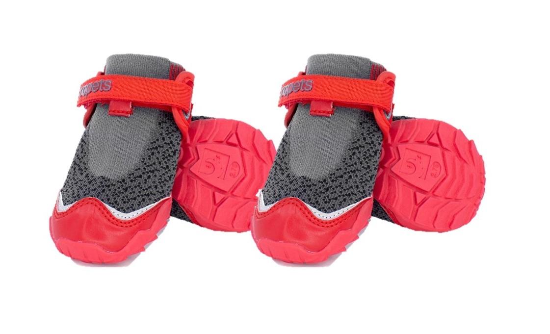 RC Pets Dog Shoes - Apex Boot Grey & Goji Berry