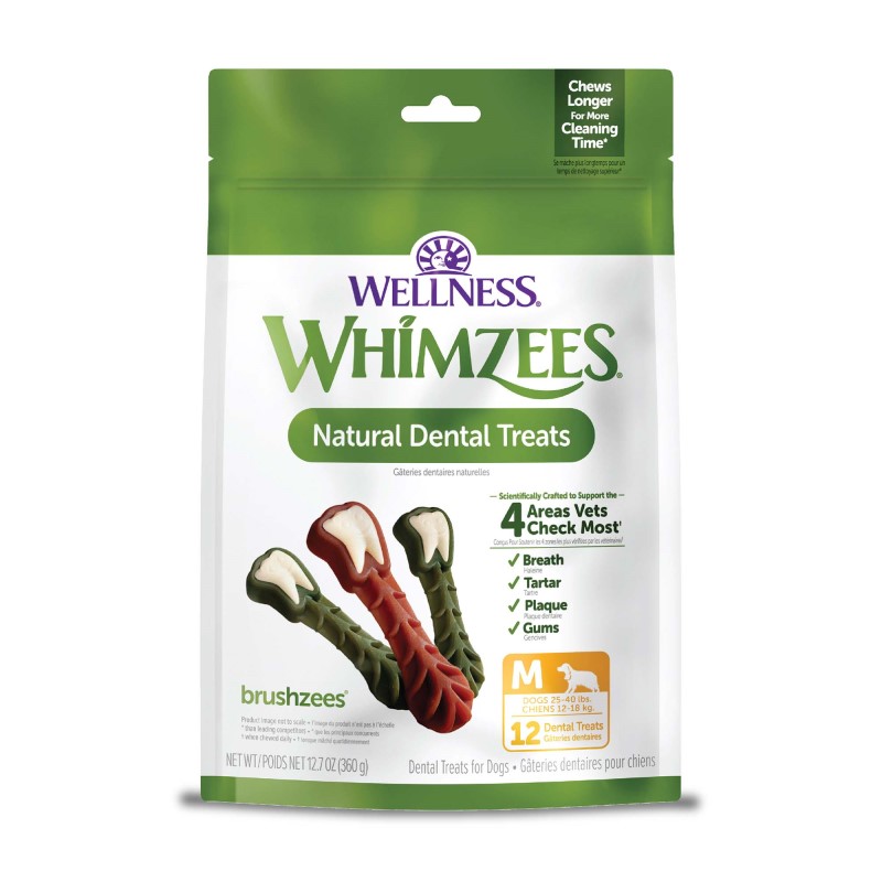 WHIMZEES - Dog Dental Treat - Brushzees Natural Grain Free Dental Chews