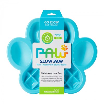 PetDreamHouse Slow Paw Feeder - Blue