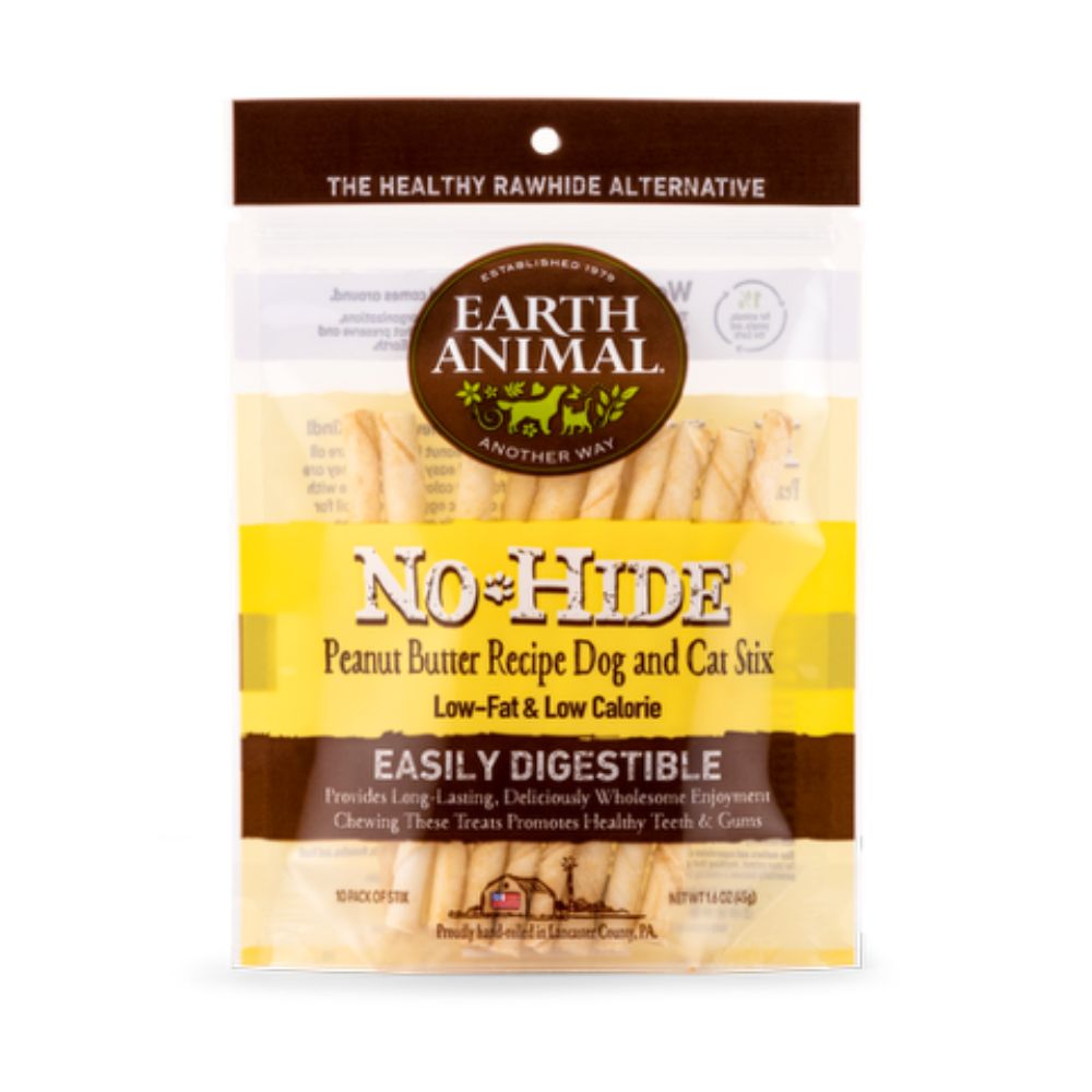 Earth Animal - Dog Chew - No-Hide Peanut Butter Stix