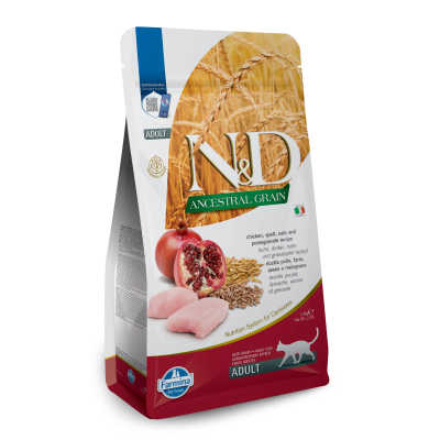 Farmina N&D Ancestral Grain Dry Cat Food - Chicken & Pomegranate Adult