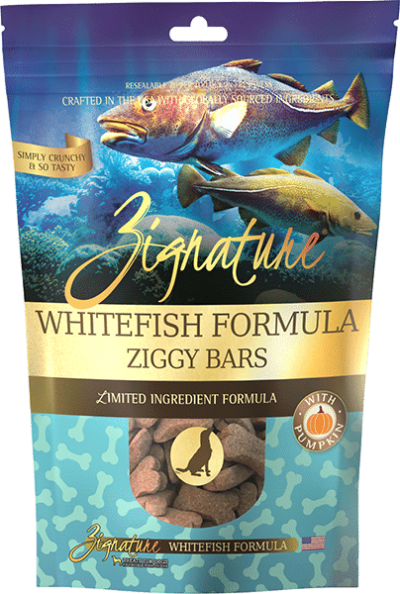Zignature - Dog Treats - WhiteFish Ziggy Bars