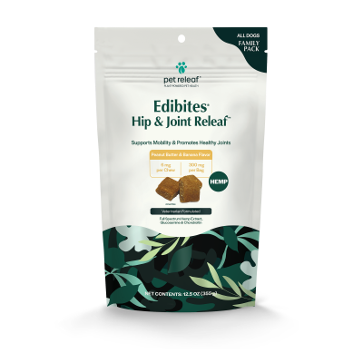 Pet Releaf Hemp Extract Edibites - Hip & Joint Releaf Peanut Butter & Banana Family Pack