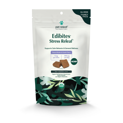 Pet Releaf - Hemp Extract Edibites - Stress Releaf Peanut Butter & Carob Family Pack