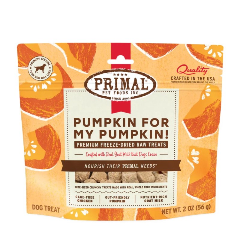 Primal - Dog Treat - Pumpkin for My Pumpkin! Chicken and Pumpkin with Goat Milk