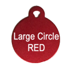 VIP Customizable Pet ID Tag - Red Circle