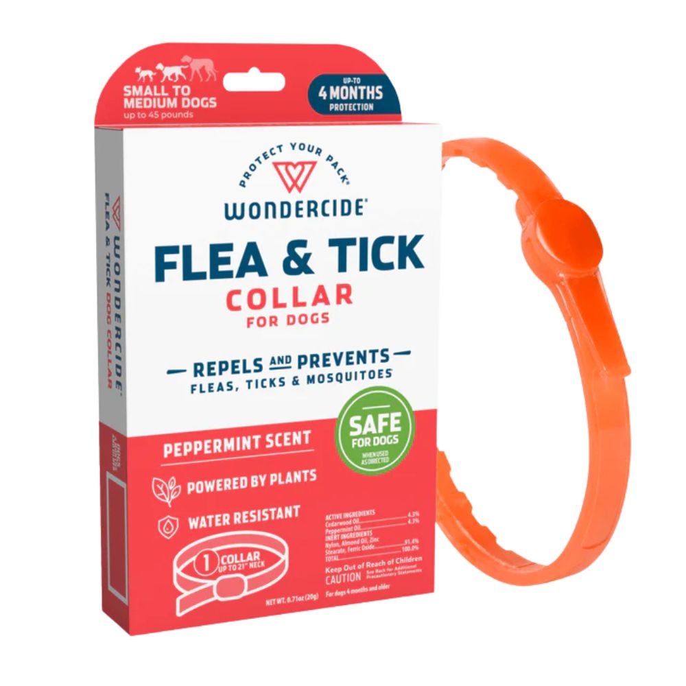 Wondercide - Flea & Tick Dog Collar - Natural Plant Based Protection with Essential Oils - Small to Medium Dogs