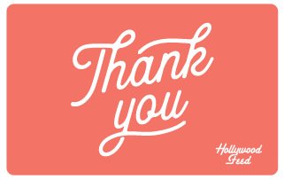 Hollywood Feed eGift Card-Thank You Pink