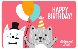Hollywood Feed eGift Card-BDAY CATS