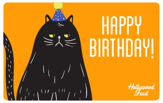 Hollywood Feed eGift Card-Bday Blackcat