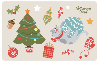 Hollywood Feed eGift Card-Cat Ornament