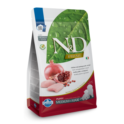 Farmina N&D Prime Dry Puppy Food - Chicken & Pomegranate Med/Maxi Puppy