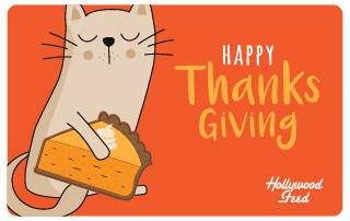 Hollywood Feed eGift Card-Happy Thanksgiving Cat