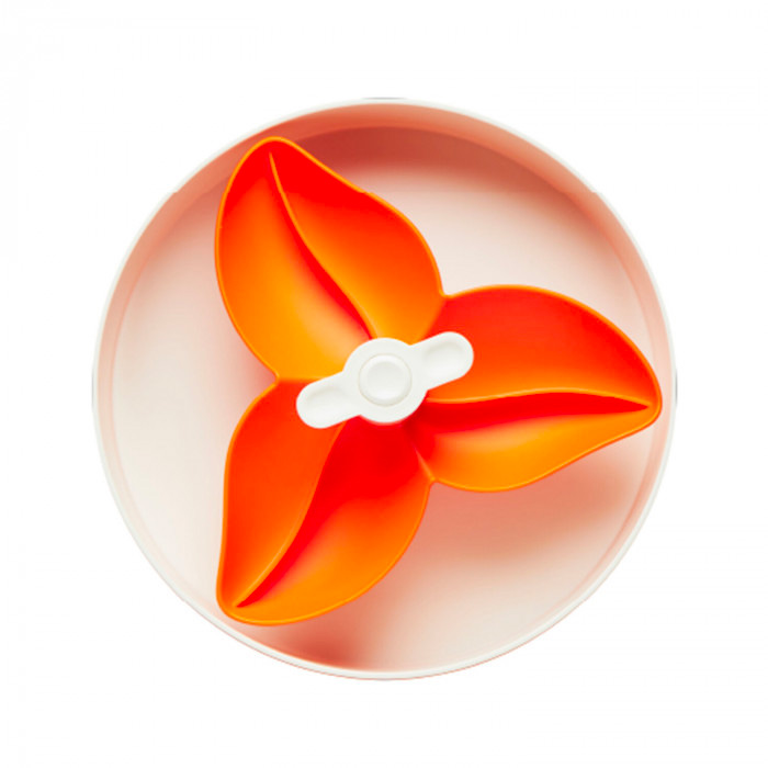 PetDreamHouse Interactive Spinning Slow Feeder - Orange Spinner