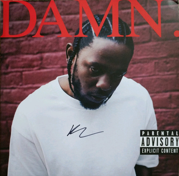 Kendrick Lamar/Damn.@Top Dawg Entertainment, 2017. Very Good@(2LP, Gatefold. Red Opaque vinyl. Autographed insert.)