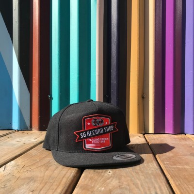 Sg Record Shop Baseball Hat Black Wool Blend Snap Back One Size Fits