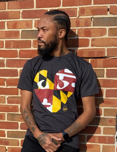 Heart By Akio Evans T-Shirt/Charcoal Gray@Small