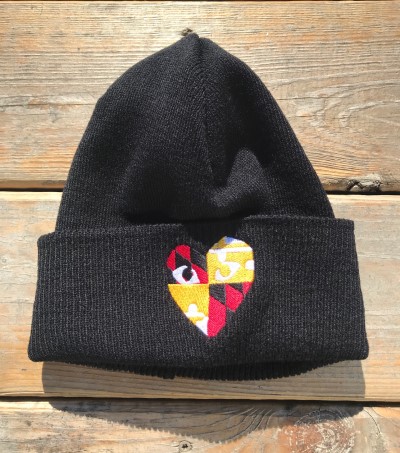 Heart By Akio Evans Beanie/Black