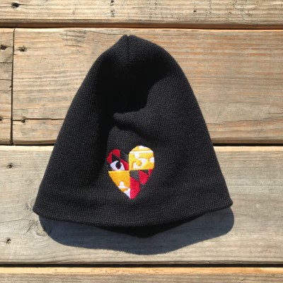 Heart By Akio Evans Cuffless Beanie/Black