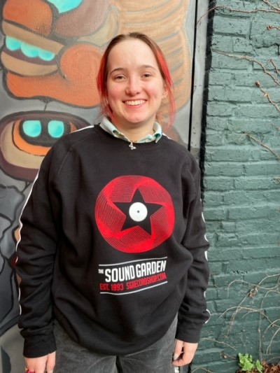 The Sound Garden/Racing Stripe Sweatshirt - Black@Medium