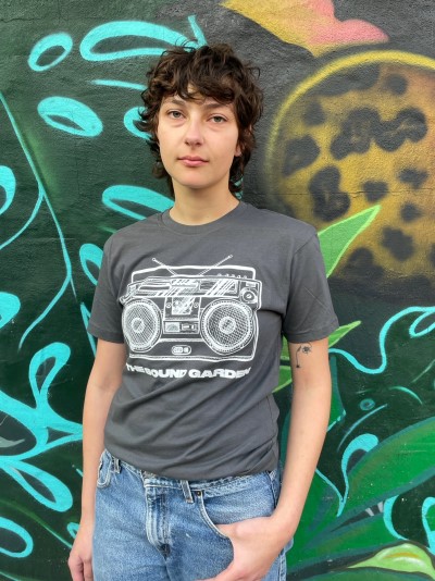 The Sound Garden X Sean Davidson/Boombox T-Shirt - Charcoal@XL