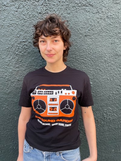 The Sound Garden X Sean Davidson/Boombox T-Shirt - Black@Extra Large