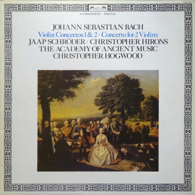 Johann Sebastian Bach - Jaap Schröder, Christopher Hirons, The Academy Of Ancient Music, Christopher Hogwood/Violin Concertos 1 & 2 / Concerto For 2 Violins@L'Oiseau-Lyre, 1982@(UK & European pressing.)