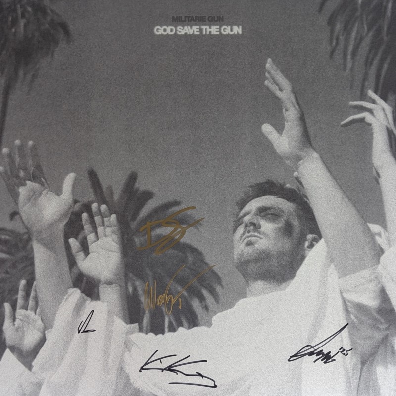 *SIGNED* Militarie Gun/God Save The Gun (Translucent Red Vinyl)