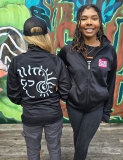 The Sound Garden/Logo Zip-Up Jacket - Black@Medium