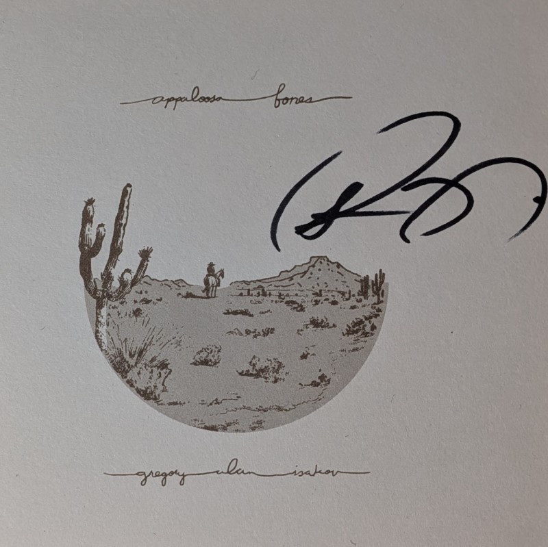 *SIGNED* Gregory Alan Isakov/Appaloosa Bones