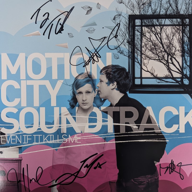 *SIGNED* Motion City Soundtrack/Even If It Kills Me
